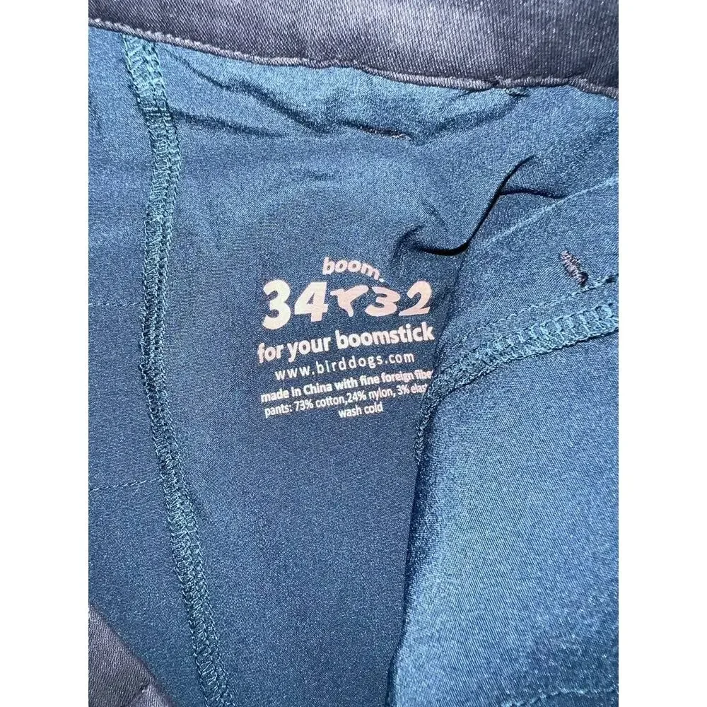 Birddogs Steel Stretch Unlined cotton blend Y2k Khakis Pants Size 34x 32 A009941